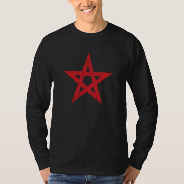 Camiseta O vintage Pentagrama (Frente)