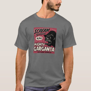 Camiseta O vintage pôde secundário do gorila de Garganta