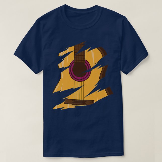 Camiseta O violão é o melhor instrumento362 (Frente do Design)