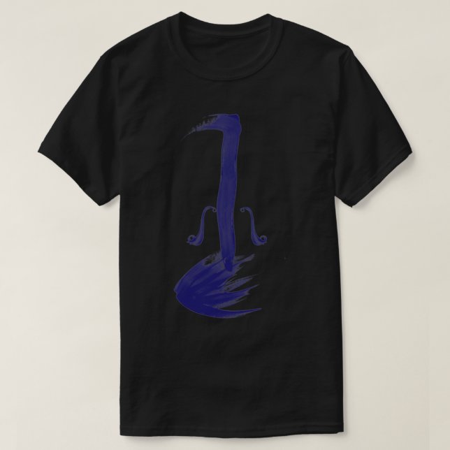 Camiseta O Violino Azul (Frente do Design)
