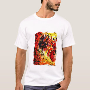 Camiseta o violino vermelho