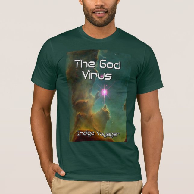 Camiseta O vírus do deus (Frente)