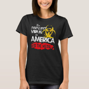 Camiseta O Vírus Mais Morto Na América É O Anti-Mídia