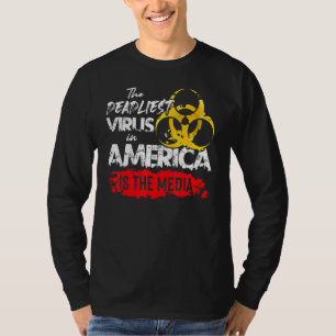 Camiseta O Vírus Mais Morto Na América É O Anti-Mídia