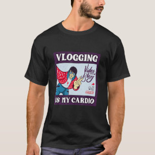 Camiseta O Vlog É O Meu Único Vlogger De Vídeos De Gravação