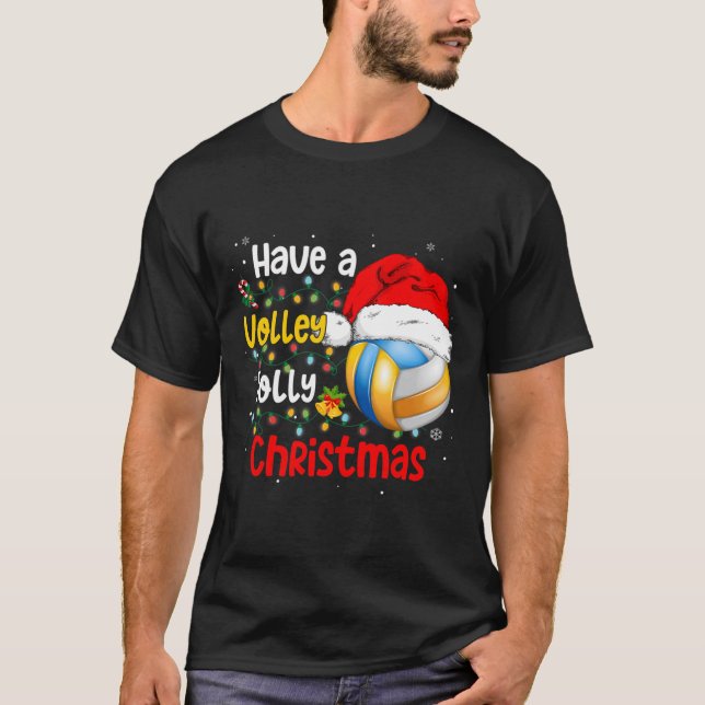 Camiseta O Voleibol De Natal Tem Um Natal De Volley Jolly (Frente)