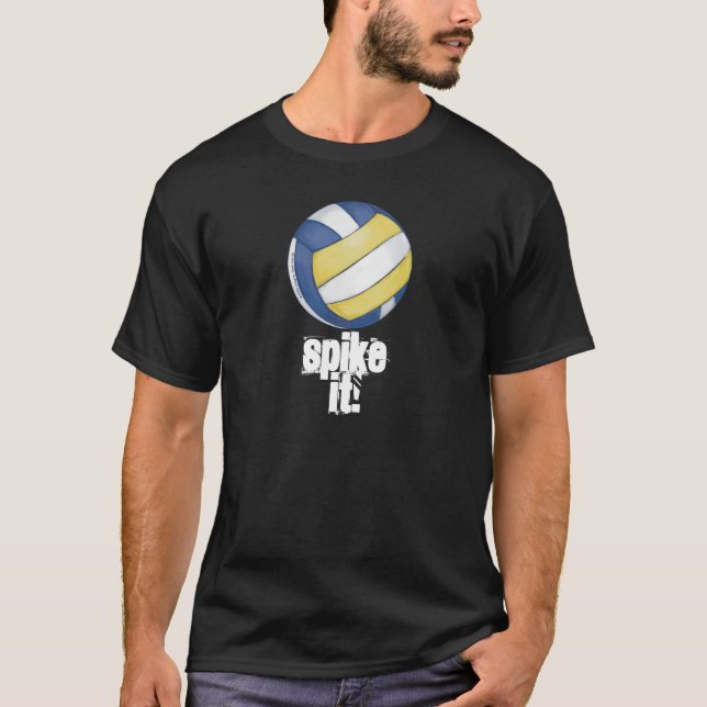 Camiseta O Voleibol Deu Um Spike! T-Shirts escuras (Frente)