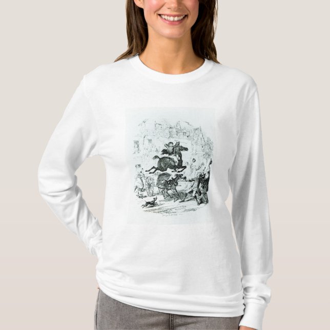 Camiseta O vôo de Turpin através de Edmonton (Frente)