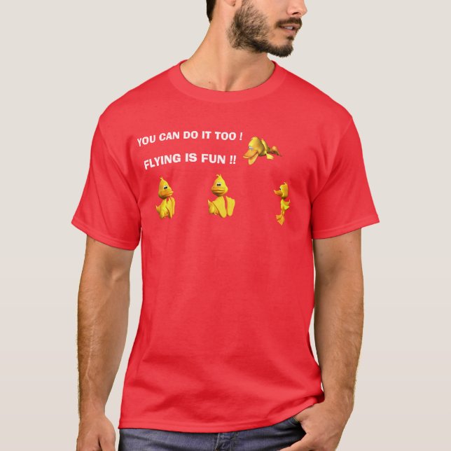 CAMISETA O VÔO É DIVERTIMENTO!! (Frente)