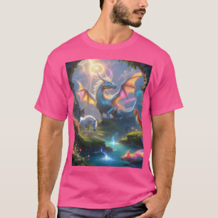 Camiseta O voo luminoso do dragão" T-SHIRT
