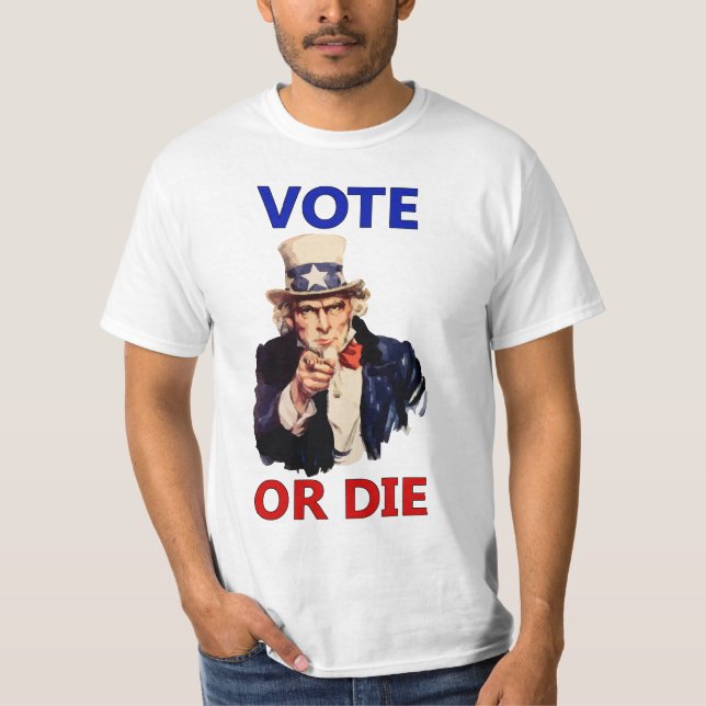 Camiseta O voto ou morre (Frente)