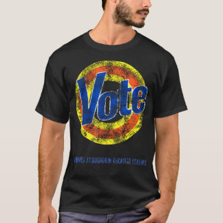 Camiseta O Voto Remove O Lado De Ângulo De Laranja Stubborn