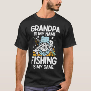 Camiseta O vovô chama-se Pesca é O Meu Jogo