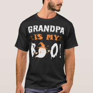 Camiseta O Vovô É O Meu Boo Feliz malhação de Halloween