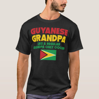 Camiseta O vovô guianês gosta de um vovô regular somente