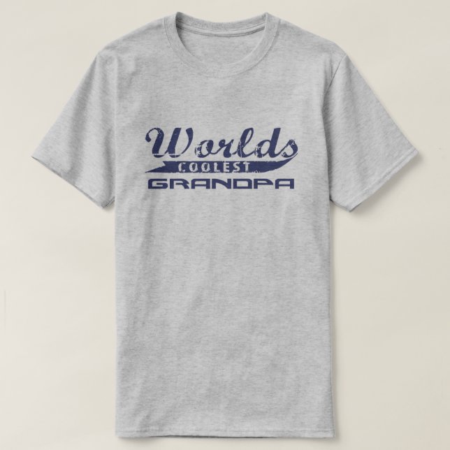 Camiseta O vovô o mais fresco do mundo (Frente do Design)