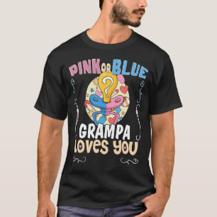 Camiseta O vovô rosa ou azul ama você o melhor vovô já