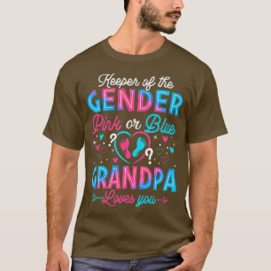 Camiseta O Vovô Rosa Ou Azul Engraçado Te Ama A Revelação D