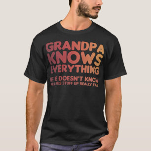 Camiseta O vovô sabe que tudo bebe.