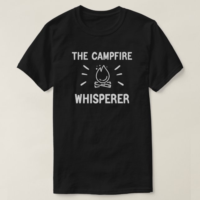 Camiseta O Whisperer de Campfire - Camping Life (Frente do Design)
