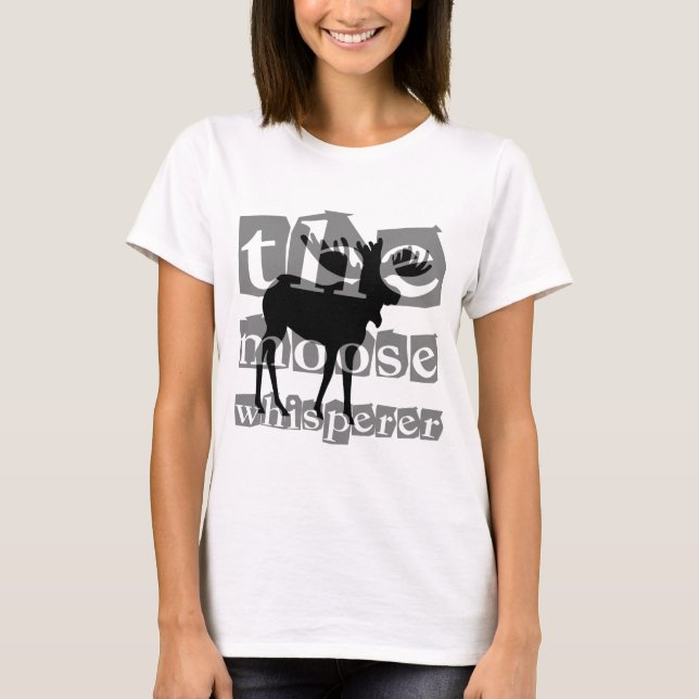 Camiseta O whisperer dos alces (Frente)