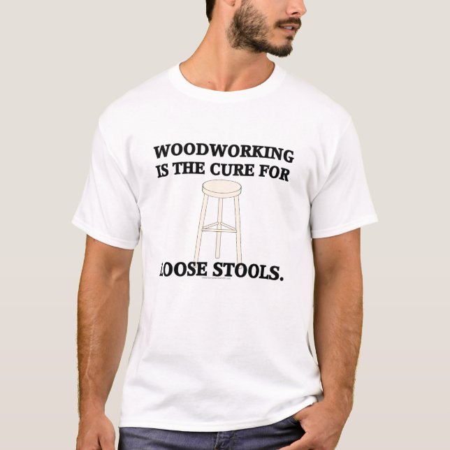 Camiseta O Woodworking é a cura… (Frente)