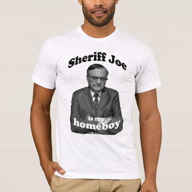 Camiseta O xerife Joe é meu ficar em casa 1 (Frente)