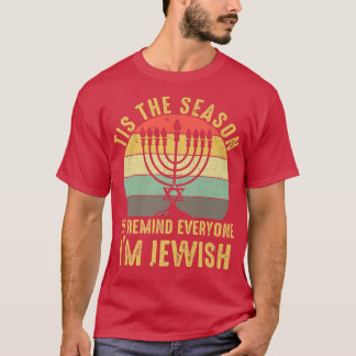 Camiseta O zBkX Vintage É A Estação Hanukkah Chanukah Jewi