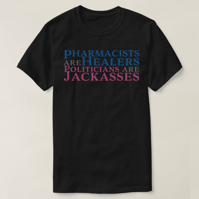 Camiseta O zeitgeist da América em Farmacêuticos pandêmicos (Frente do Design)