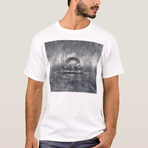 Camiseta O zodíaco industrial do Libra assina dentro o aç