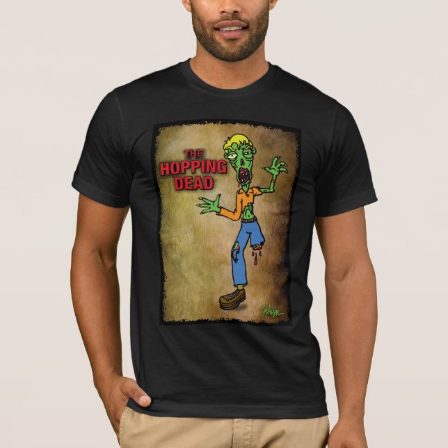 Camiseta O zombi do morto da lupulagem (Frente)