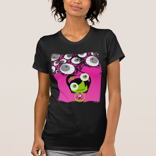 Camiseta O zombi Eyes o t-shirt ácido de Apple (Frente)