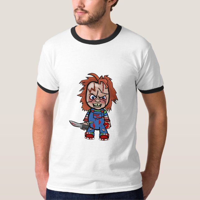 Camiseta O zombi Pets o horror (Frente)
