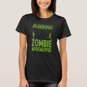 Camiseta O Zombie Da Meia Maratona Em Execução Não Está Em
