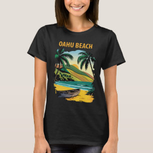 Camiseta Oahu Havaí Costa Tropical Palmeiras Viagem