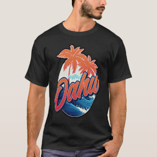 Camiseta Oahu Havaí Vacinação Havaiana Oahu Souvenir