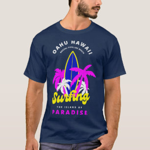 Camiseta Oahu Hawaii Banzai Pipeline Beach Surfing Island P
