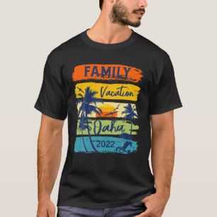 Camiseta Oahu Hawaii Havaí Férias 2022 Matching Family
