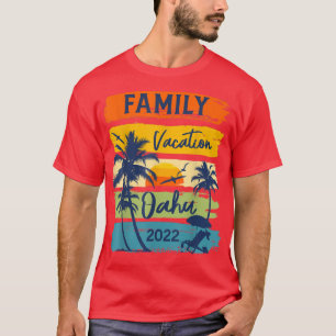 Camiseta Oahu Hawaii Havaí Férias 2022 Matching Family