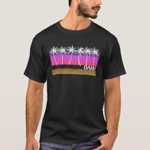 Camiseta Oahu Hawaii Retro Beach Vintage Sunset 70'S Anos 8