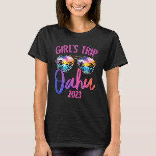 Camiseta Oahu Hawaiian 2023 Girls Trip Sunglass Summer Gi