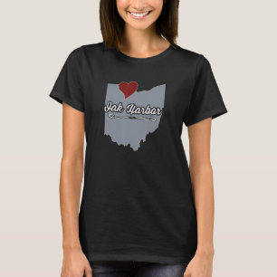 Camiseta Oak Harbor Ohio Cidade de OH Estados Unidos Cute S