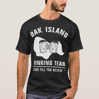 Camiseta Oak Island Drinking Team Funny Templar Mystery