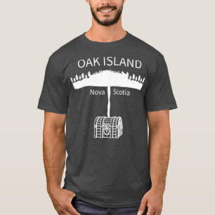 Camiseta Oak Island History Treasure Chest Maldição Seaso