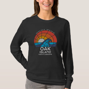 Camiseta Oak Island, NC Ssted Glass Summertime Vacin