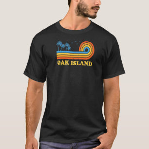 Camiseta Oak Island North Carolina Summer Nc Tropical Eua C