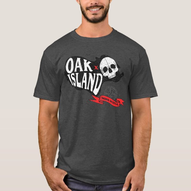 Camiseta Oak Island Templar Treasure Hunting Gift Premium (Frente)