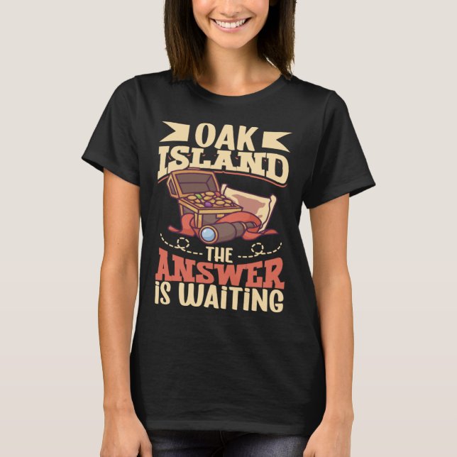 Camiseta Oak Island Treasure Hunting Oak Island Mystery (Frente)