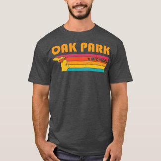 Camiseta Oak Park Michigan Vintage afligiu Souvenir