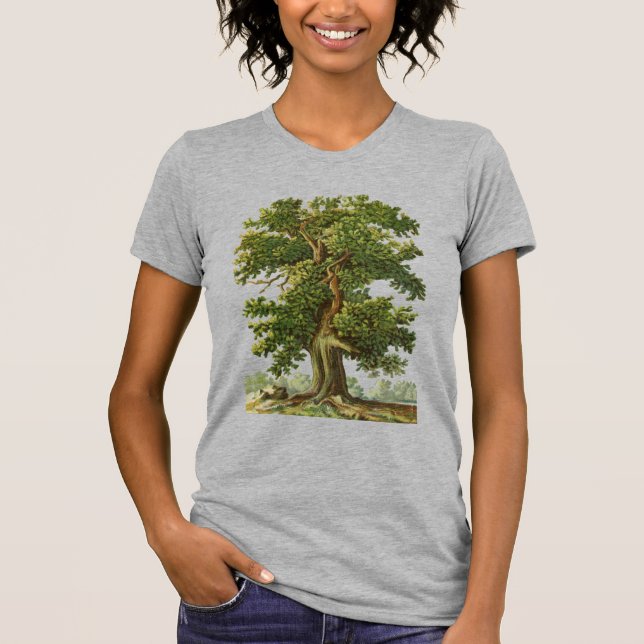 Camiseta Oak Tree Vintage Art (Frente)